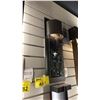 Image 2 : OUTDOOR SINGLE LIGHT WALL SCONCE. STATUARY BRONZE, GRANITE GLASS SMOKED GLASS. RETAIL $890
