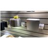 Image 5 : GROUP OF 4 SILVER OUTDOOR WALL SCONCES. RETAIL $900