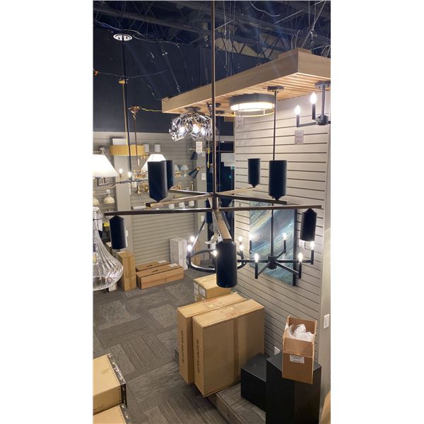 GALA LED CHANDELIER. CHAMPAGNE BRONZE. 36" RETAIL $1100
