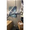 Image 1 : 26" CHANDELIER. BLACK. 6 LED LIGHTS