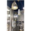 Image 1 : GROUP OF 4 PENDANT LIGHTS. VARIOUS SIZES. RETAIL $2100