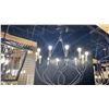 Image 2 : RICHMOND 12 LIGHT CHANDELIER. WEATHERED GALVANIZED. RETAIL $2020