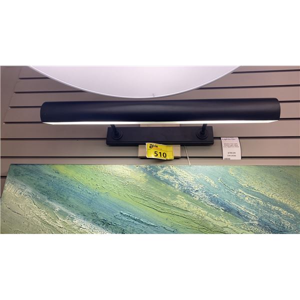 KENYON 2 LIGHT PICTURE LIGHT. AGED IRON. 24"W RETAIL $790