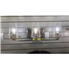 Image 1 : LARGE GROUP LOT OF 13 ASST BATHROOM LIGHTS WITH BRUSHED GOLD FINISHES. RETAIL $4590