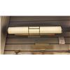 Image 2 : LARGE GROUP LOT OF 13 ASST BATHROOM LIGHTS WITH BRUSHED GOLD FINISHES. RETAIL $4590