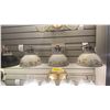 Image 8 : GROUP LOT OF 9 MAINLY ANTIQUE LOOK BATH AND VANITY LIGHTS. RETAIL $4500