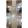 Image 1 : GROUP OF 4 DESIGNERS FOUNTAIN REFLECTA SINGLE LIGHT GLASS PENDANTS. BRUSHED NICKEL, CLEAR GLASS.