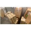 Image 3 : GROUP OF 10- 9 IN BOXES. VAXCEL DUNBAR OUTDOOR WALL LIGHT. MATTE BLACK, GOLD METAL SHADE.