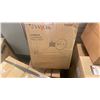 Image 4 : GROUP OF 10- 9 IN BOXES. VAXCEL DUNBAR OUTDOOR WALL LIGHT. MATTE BLACK, GOLD METAL SHADE.