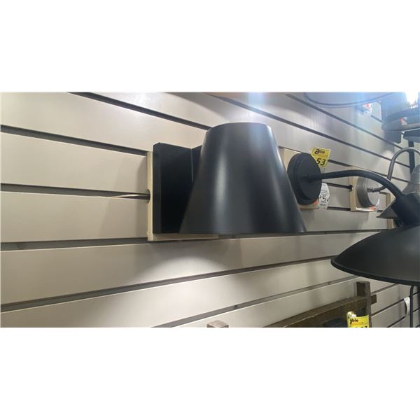 GROUP OF 3 TECH LIGHTING BOWMAN LED OUTDOOR WALL MOUNT LIGHTS. BLACK. 2 IN BOX. RETAIL $2750