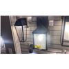 Image 1 : GROUP OF 7 SPRINGFIELD OUTDOOR WALL MOUNT DISTRESSED BLACK, CLEAR SEEDED GLASS FIXTURES.