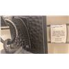 Image 2 : GROUP OF 7 SPRINGFIELD OUTDOOR WALL MOUNT DISTRESSED BLACK, CLEAR SEEDED GLASS FIXTURES.