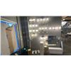 Image 1 : GROUP LOT OF 19 WALL SCONCES AND VANITY LIGHTS. 5 IN BOXES. DOES NOT INCLUDE MIRROR. RETAIL $8000