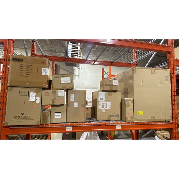 GROUP LOT OF NEW LIGHTS IN BOXES. APPROX 10 PIECES. LOCATED IN STOREROOM 1