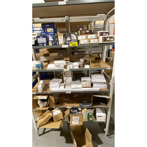 GROUP LOT OF SMALL RECESSED LIGHTING AND ACC. MOST IS CNA. APPROX 50 LIGHTS. ASST MODELS.