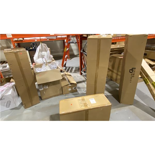 GROUP LOT OF 10 BOXES OF EXPENSIVE LIGHTING. LOCATED IN STOREROOM 1