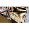 Image 3 : GROUP OF 6 CUSTOM WOOD CEILING DROP PANELS. VARIOUS SIZES. LOCATED IN STOREROOM 1.