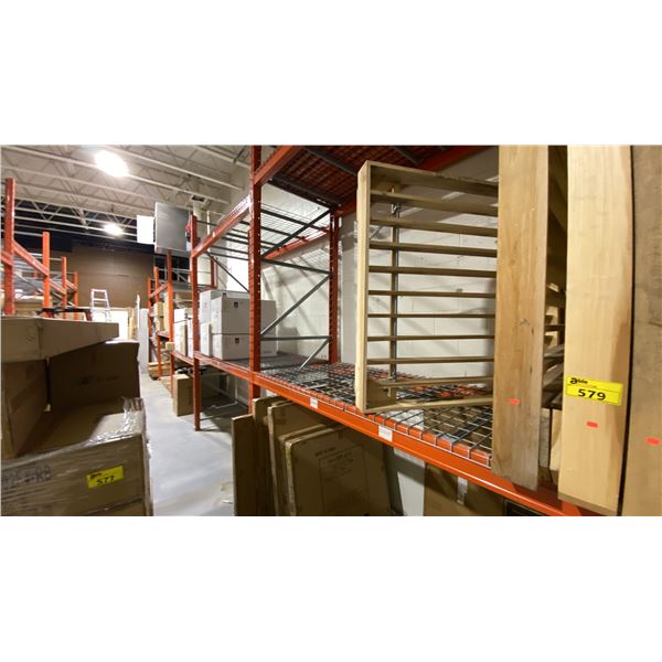 **LD 5 SECTIONS OF INDUSTRIAL RACKING. 12'X42", 8' BAYS. TOTAL 6 UPRIGHTS, 34 X 8' BEAMS, WITH