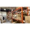 Image 1 : **LD 4 SECTIONS OF 12' X 42" RACKING. 5 UPRIGHTS, 18 X 8' BEAMS AND DECKING.