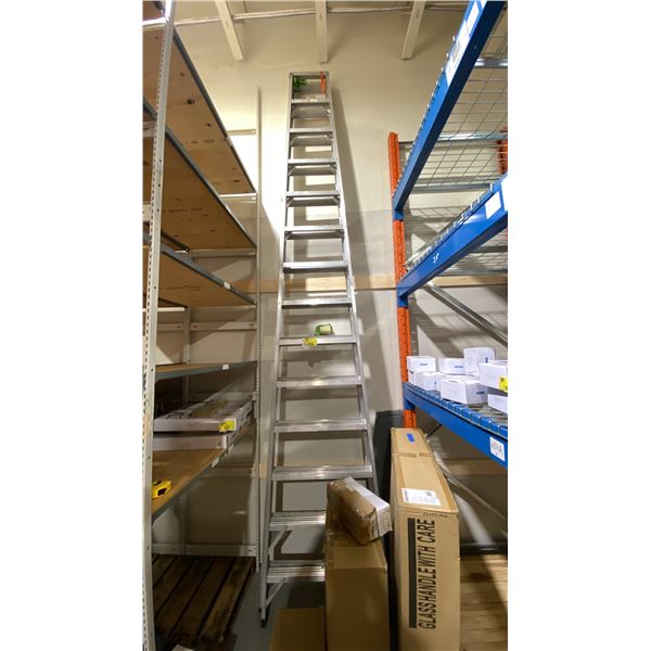 **LD 14' FALCON ALUMINUM 2 SIDED STEP LADDER. PICK UP LAST DAY