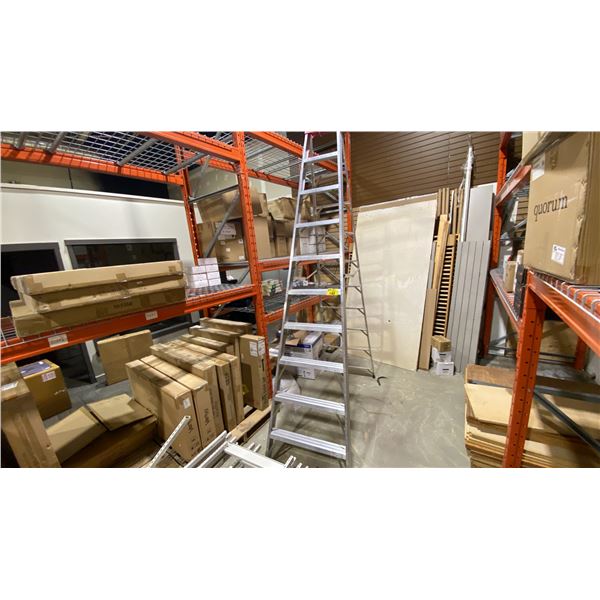 **LD 10' ALUMINUM STEP LADDER. PICK UP LAST DAY