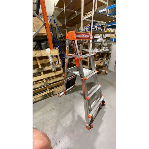 **LD LITTLE GIANT SELECT STEP 5-8' STEP LADDER. MULTI FUNCTION. MODEL 15125