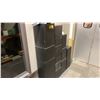 Image 1 : GROUP LOT OF BLACK PAINTED RISERS LOCATED IN STOREROOM 1. APPROX 13- VARIOUS SIZES