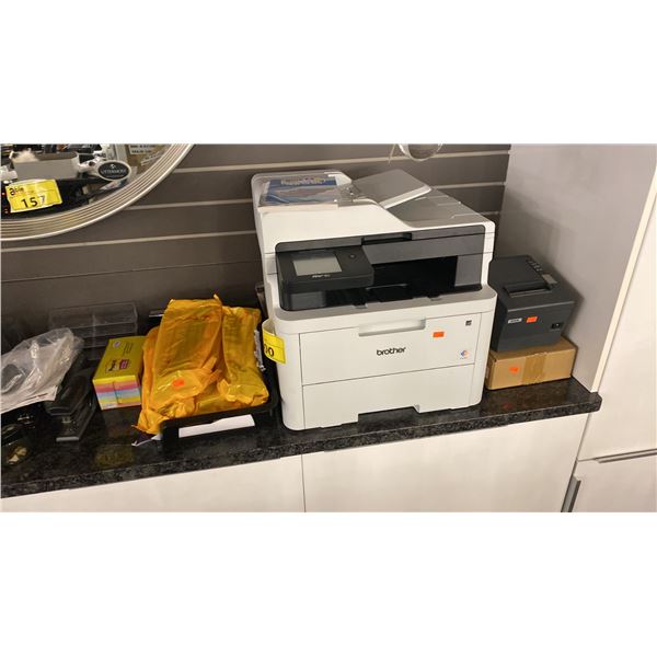 BROTHER MULTI FUNCTION COLOR LASER PRINTER. MODEL MFC-L3720CDW WITH EXTRA TONERS AND