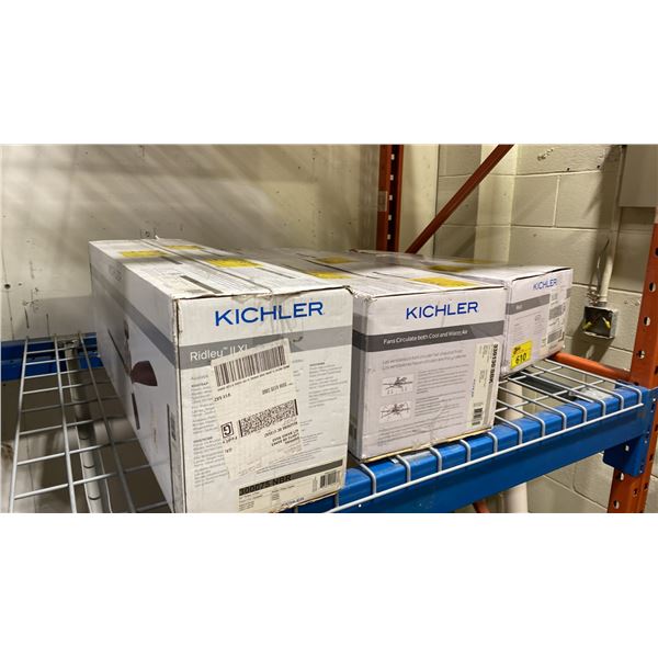 GROUP OF 3 KICHLER CEILING FANS. 2 X 56", 1 X 60"