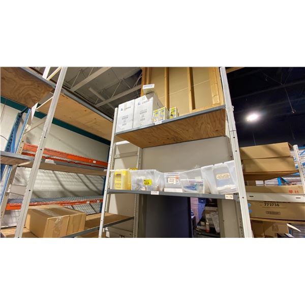 RACKING WITH CONTENTS. BULBS, LITELINE, ETC