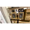 Image 3 : RACKING WITH CONTENTS. ASST LIGHTS, SHADES, ETC. APPROX 11 OUTDOOR, PENDANTS, AND OTHER COMPONENTS