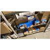 Image 9 : RACKING WITH CONTENTS. ASST LIGHTS, SHADES, ETC. APPROX 11 OUTDOOR, PENDANTS, AND OTHER COMPONENTS
