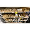 Image 3 : RACKING WITH CONTENTS OF 5 SHELVES. 3 SHELVES LED LIGHTS, 2 SHELVES OF LIGHT EXTENSIONS.