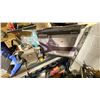Image 8 : BLUE WORKBENCH WITH CONTENTS AS PER PHOTOS. DIGITAL MULTI METER, VISE, GRINDER, ETC