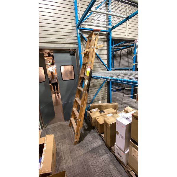 ALLRIGHT 8' WOODEN STEP LADDER
