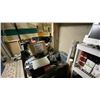 Image 12 : CONTENTS OF UPSTAIRS ROOM ON STOREROOM 2. PRINTERS, STEREO, TURNTABLE, LABEL PRINTER, LATERAL FILE