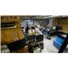Image 1 : CONTENTS OF UPSTAIRS ROOM ON STOREROOM 2. PRINTERS, STEREO, TURNTABLE, LABEL PRINTER, LATERAL FILE