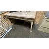 Image 2 : CONTENTS OF OFFICE IN STOREROOM 2. ANTIQUE TABLE, A FEW RISERS, BROTHER PRINTER,