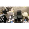 Image 8 : CONTENTS OF OFFICE IN STOREROOM 2. ANTIQUE TABLE, A FEW RISERS, BROTHER PRINTER,