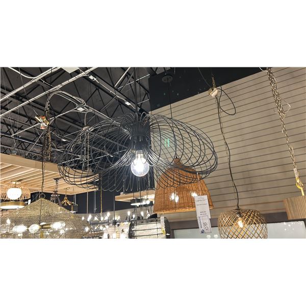 BLACK WIRE PENDANT 31" D. RETAIL $849