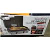 Image 2 : BLACKSTONE 22" OMNIVORE ORIGINAL PORTABLE TABLETOP GRIDDLE W/ HOOD - TESTED WORKING, RETAIL $349
