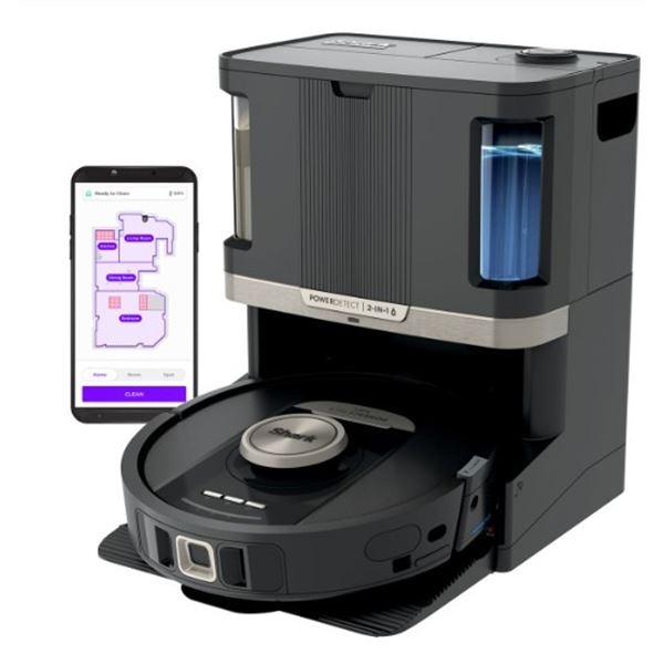 SHARK POWER DETECT NEVER TOUCH PRO SELF EMPTYING ROBOT VACUUM AND MOP - TESTED WORKING, RETAIL $1299