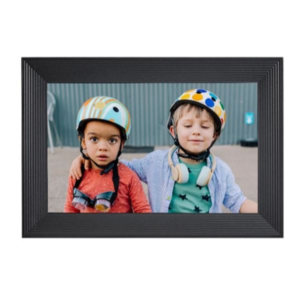 NEW AURA CARVER GRAVEL 10 INCH DIGITAL PHOTO FRAME, HI-RES DISPLAY, PHONE TO SCREEN EASY SET UP, WIF