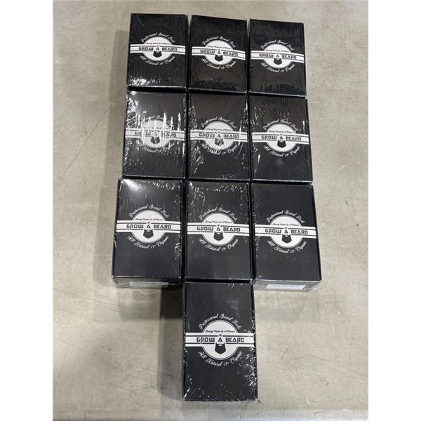 10 NEW GROW A BEARD KIT  WITH BRUSH AND COMB
