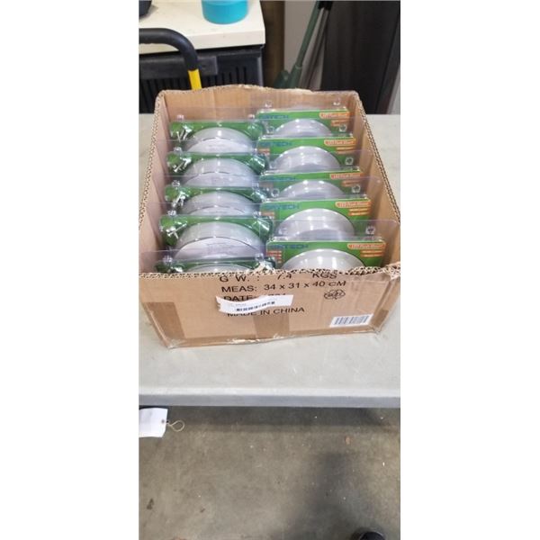 10 NEW ORTECH 3K LED FLUSH MOUNT INDOOR / OUTDOOR INCANDESCENT REPLACEMENTS, 900 LUMENS