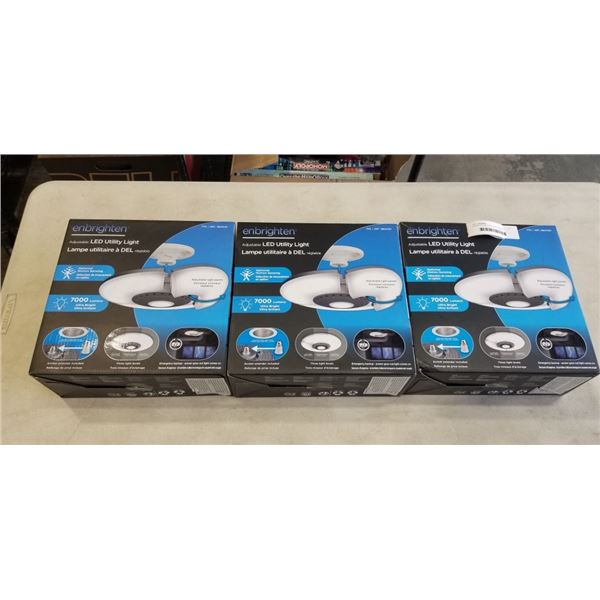 3 ENBRIGHTEN LED UTILITY LIGHTS