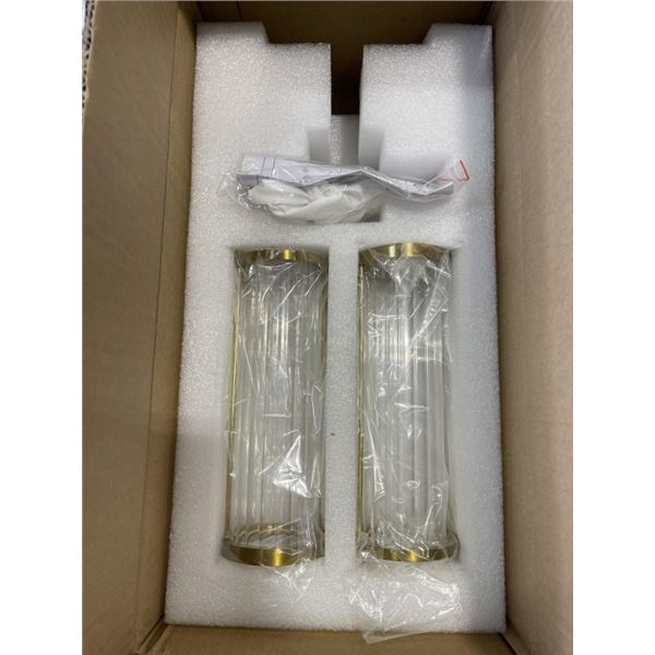 2 NEW WALL SCONCE SHADE SETS - GLASS SHADES ONLY