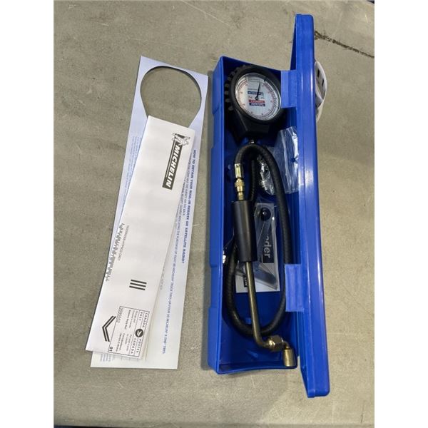 NEW SCHRADER MICHELIN TIRE PRESSURE GAUGE 10-170 PSI W/ TIRE DEPTH
