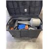 Image 1 : LARGE TOTE OF TOOLS AND BATTERIES