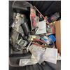 Image 3 : LARGE TOTE OF TOOLS AND BATTERIES
